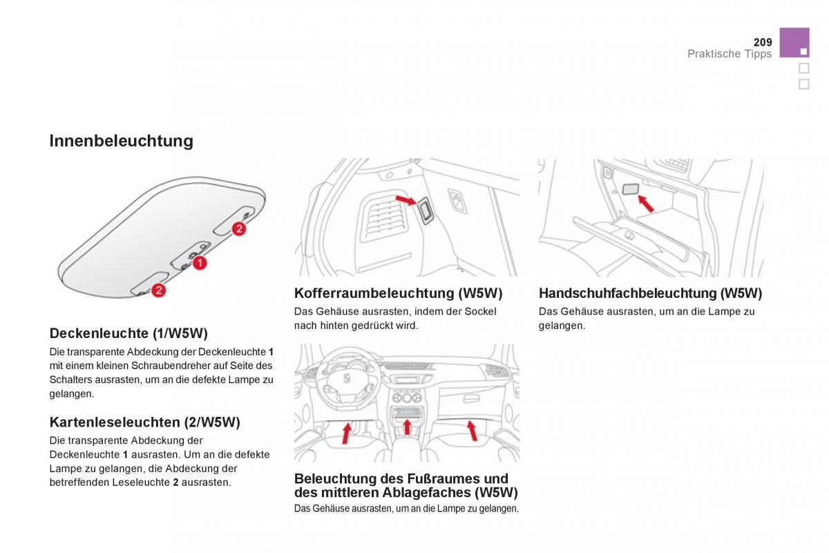 Citroen DS3 owners manual Handbuch / page 211