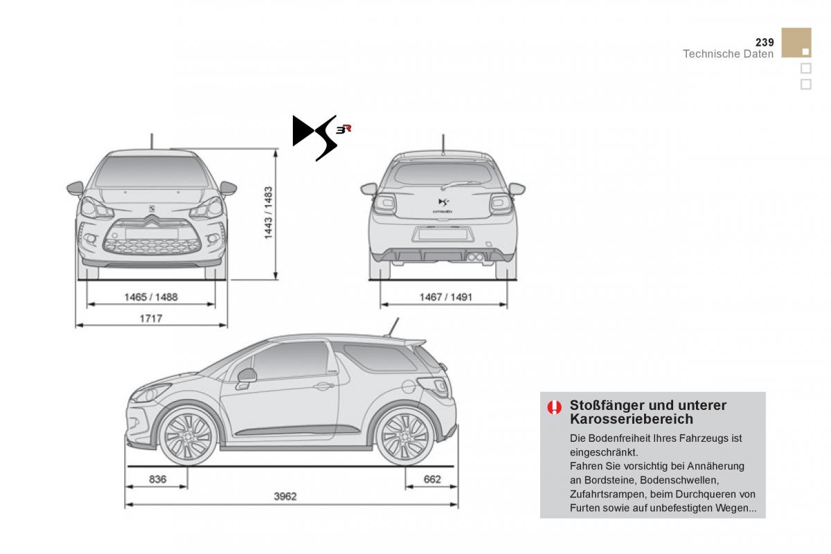 Citroen DS3 owners manual Handbuch / page 241