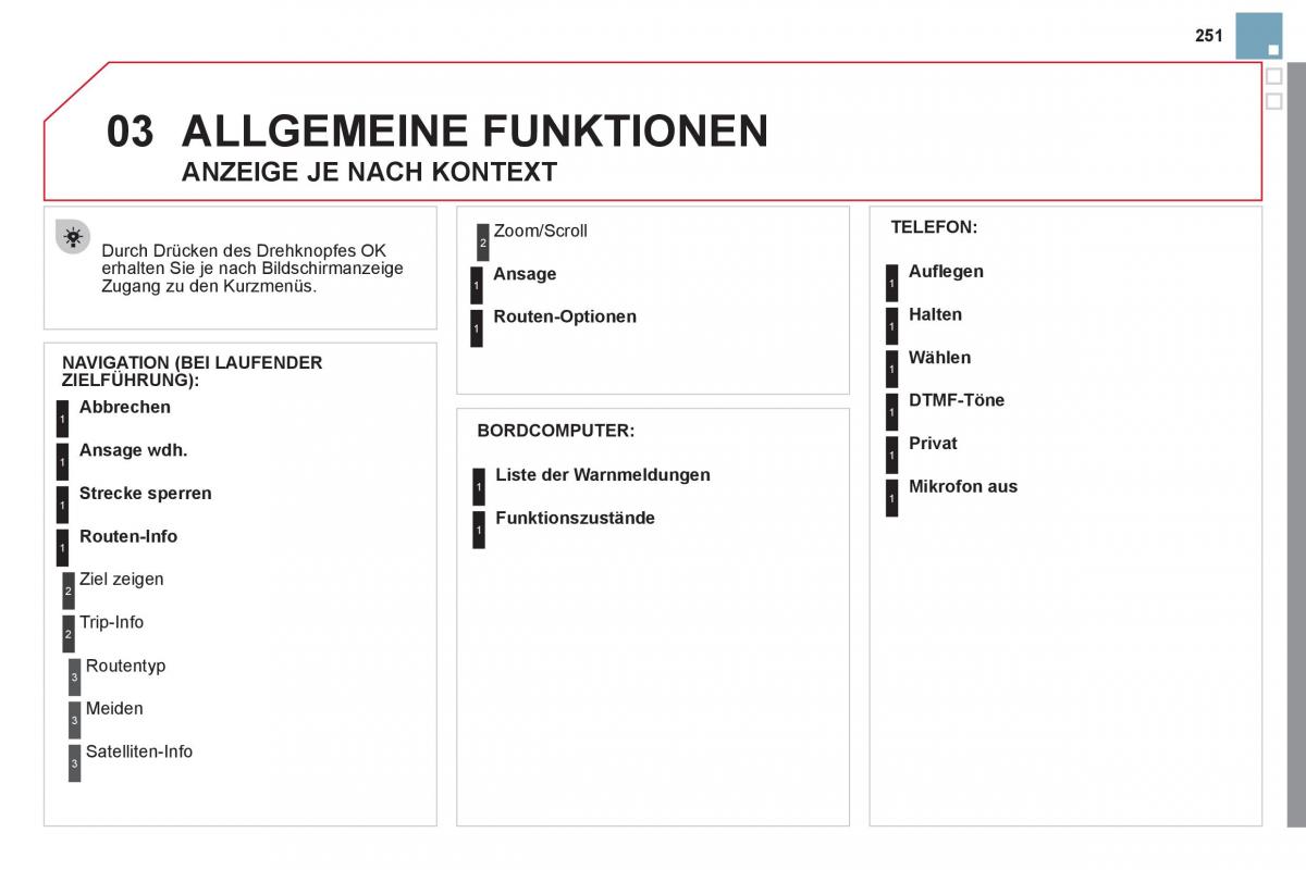 Citroen DS3 owners manual Handbuch / page 253