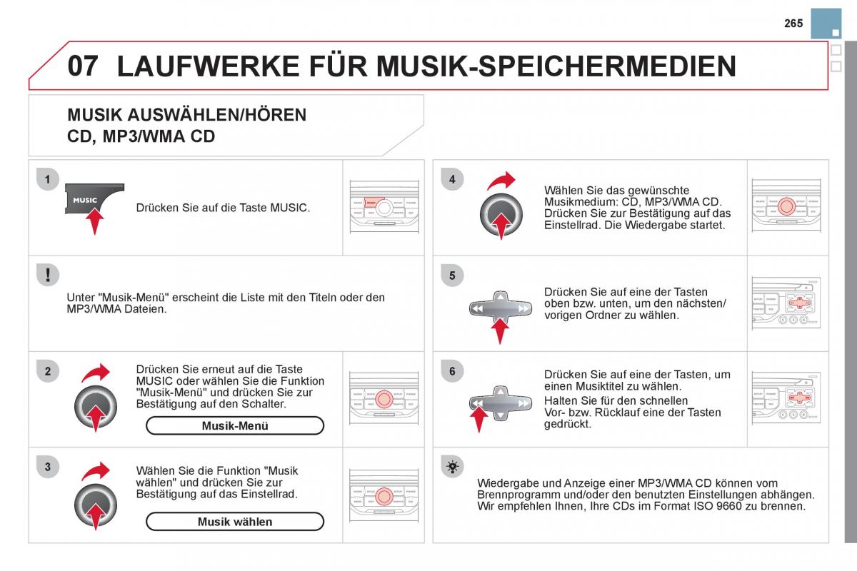 Citroen DS3 owners manual Handbuch / page 267