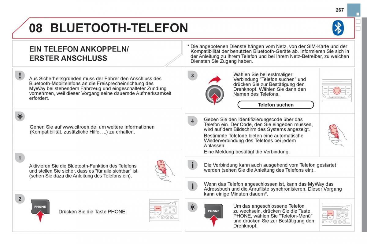 Citroen DS3 owners manual Handbuch / page 269