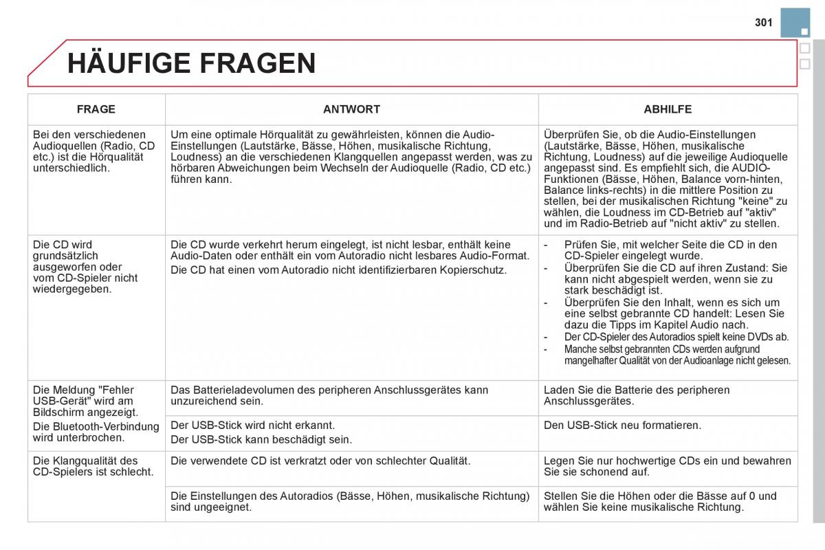 Citroen DS3 owners manual Handbuch / page 303