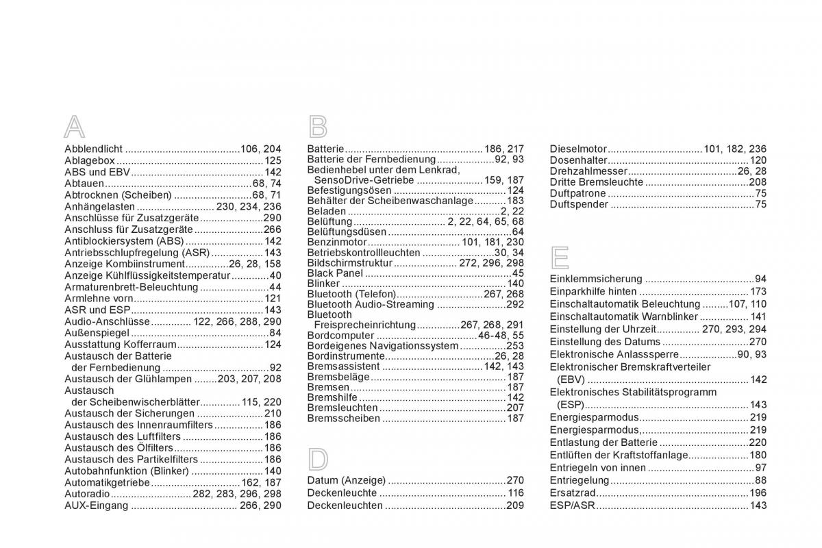 Citroen DS3 owners manual Handbuch / page 312