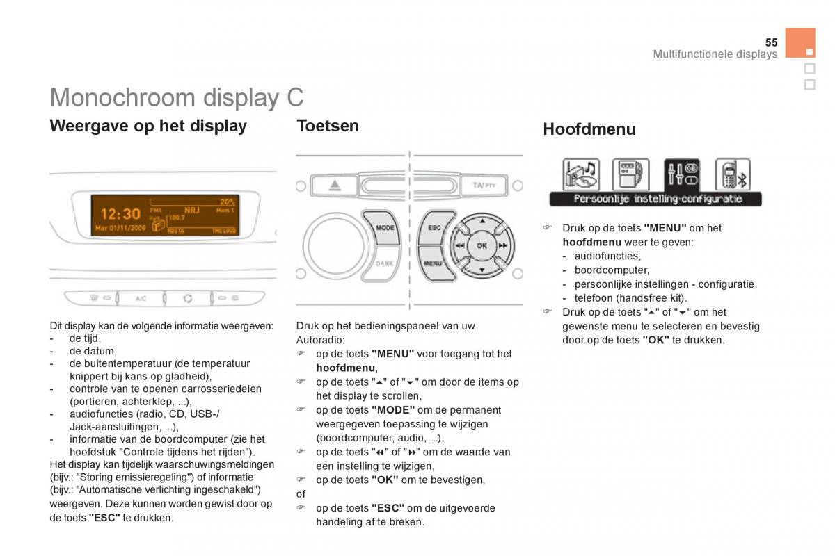 Citroen DS3 owners manual handleiding / page 57