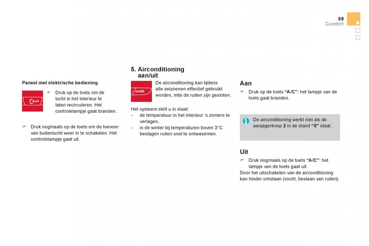 Citroen DS3 owners manual handleiding / page 71