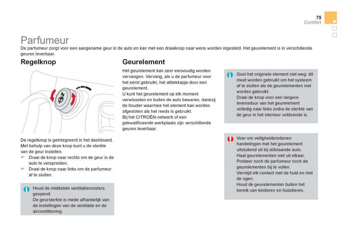 Citroen DS3 owners manual handleiding / page 77