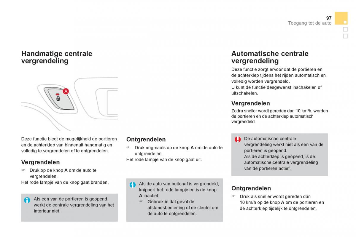 Citroen DS3 owners manual handleiding / page 99