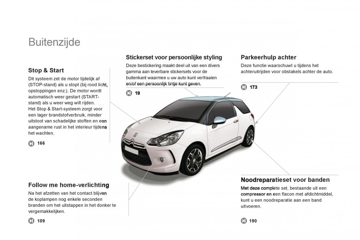 Citroen DS3 owners manual handleiding / page 10