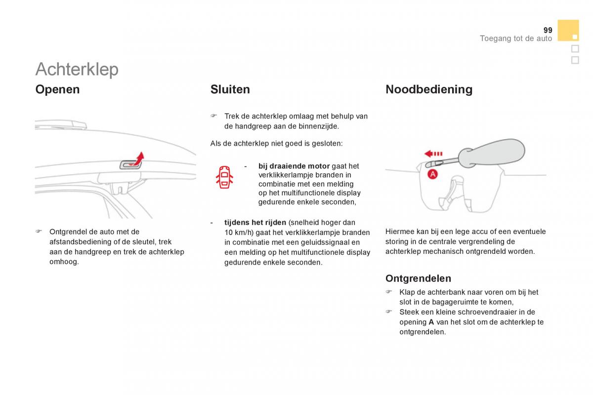 Citroen DS3 owners manual handleiding / page 101