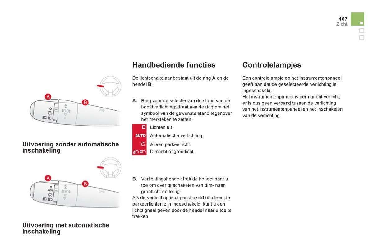 Citroen DS3 owners manual handleiding / page 109