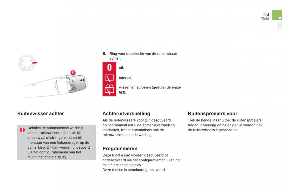 Citroen DS3 owners manual handleiding / page 115