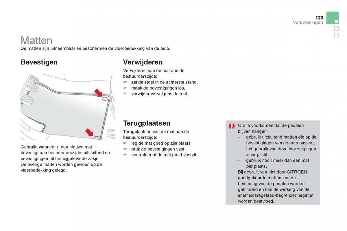 Citroen DS3 owners manual handleiding / page 125