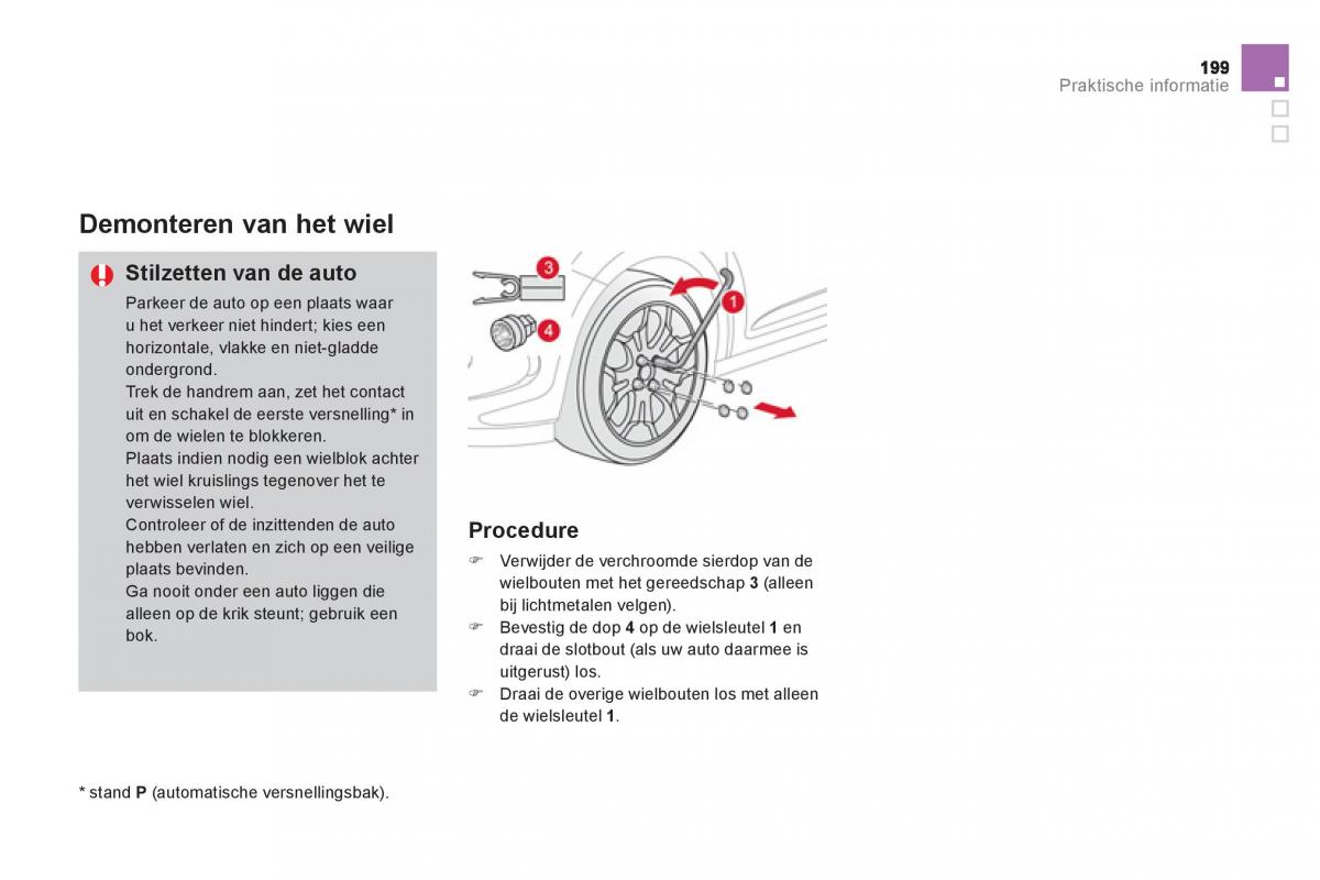 Citroen DS3 owners manual handleiding / page 201