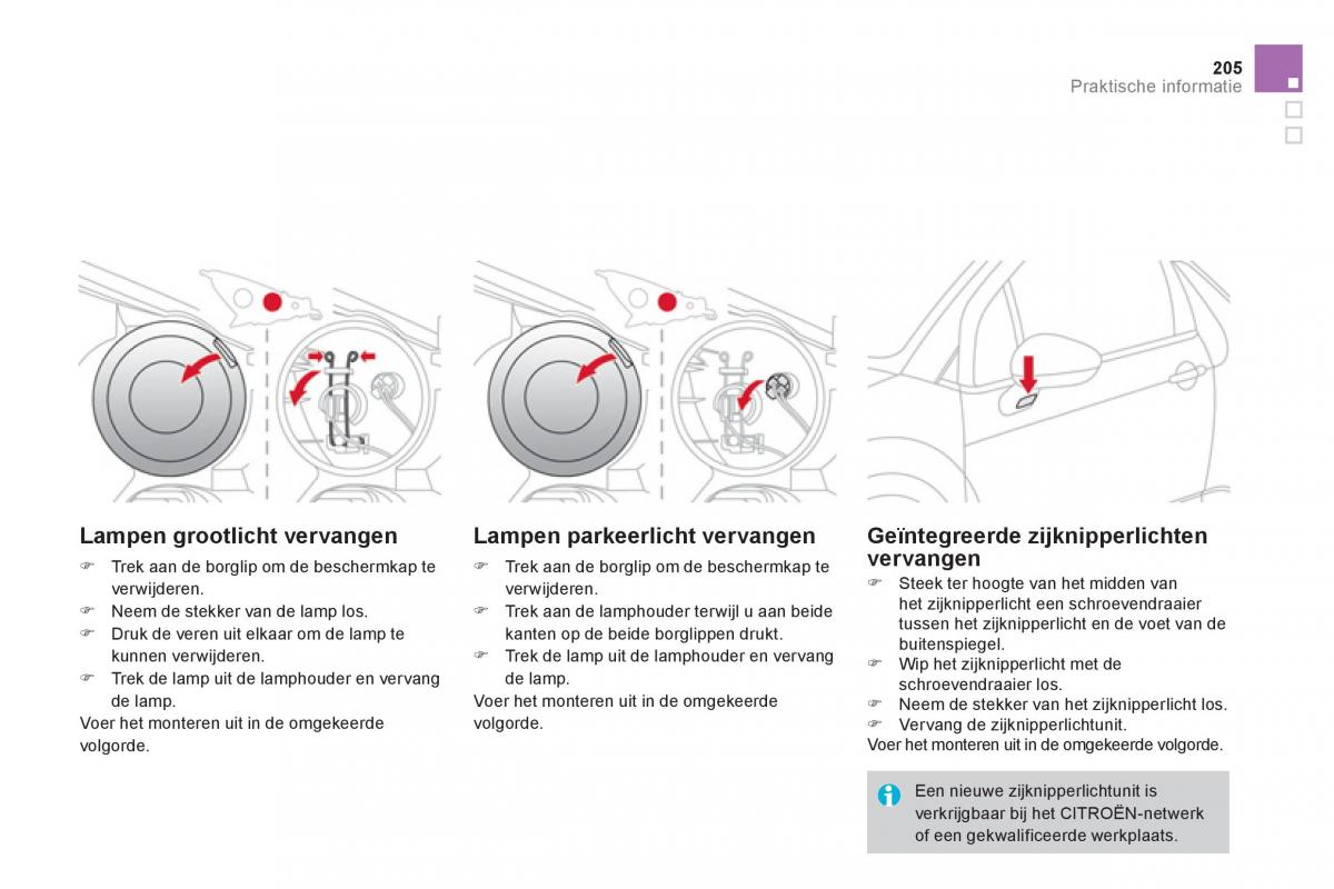 Citroen DS3 owners manual handleiding / page 207