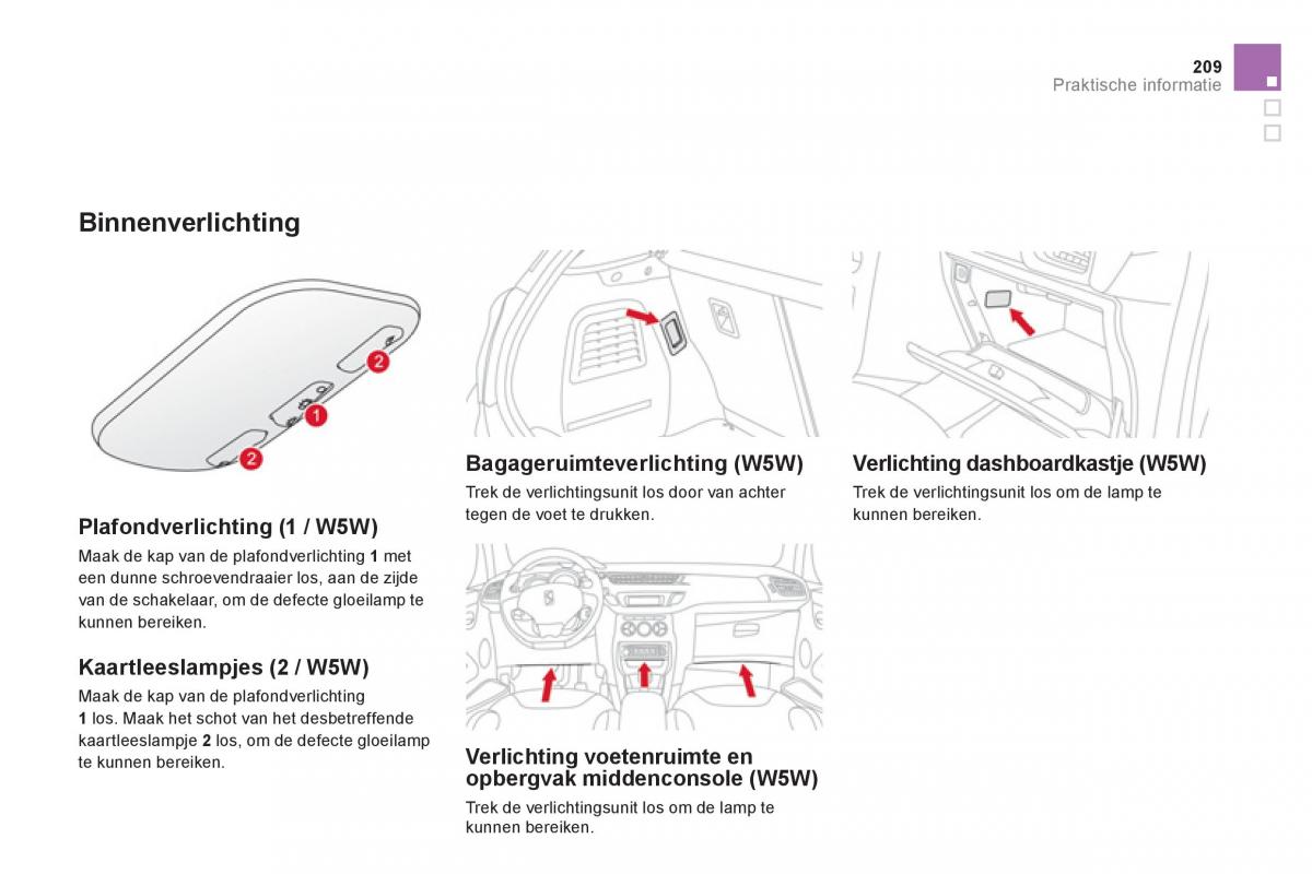 Citroen DS3 owners manual handleiding / page 211