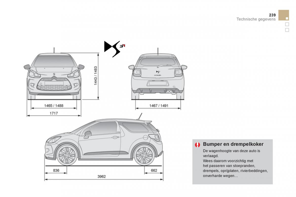 Citroen DS3 owners manual handleiding / page 241