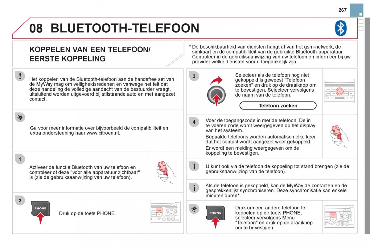 Citroen DS3 owners manual handleiding / page 269