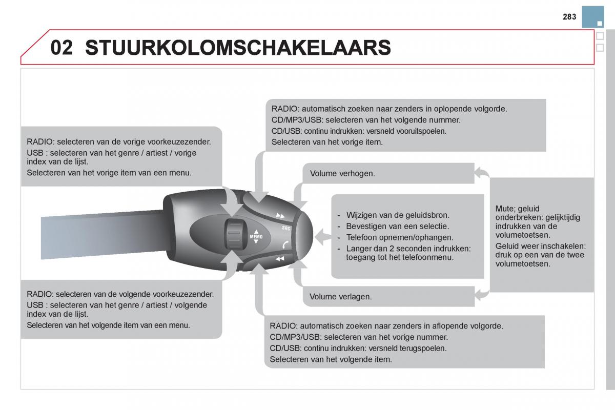 Citroen DS3 owners manual handleiding / page 285