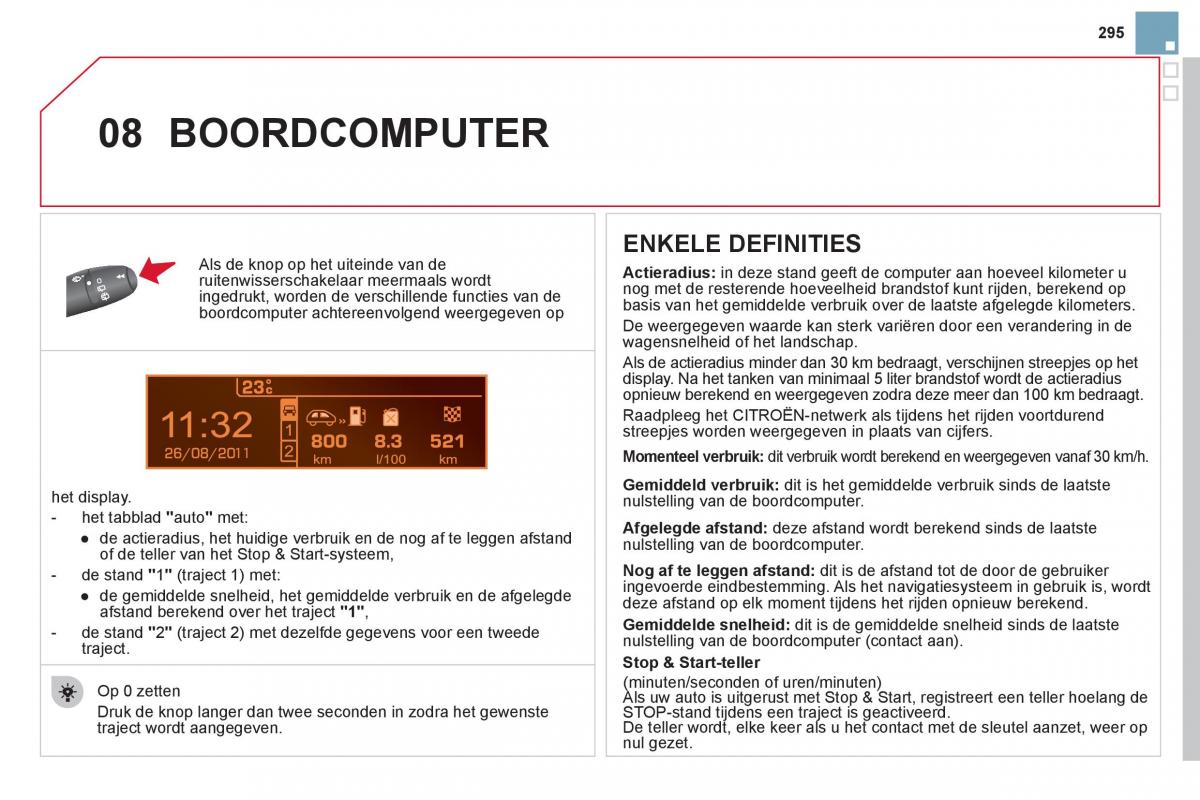 Citroen DS3 owners manual handleiding / page 297