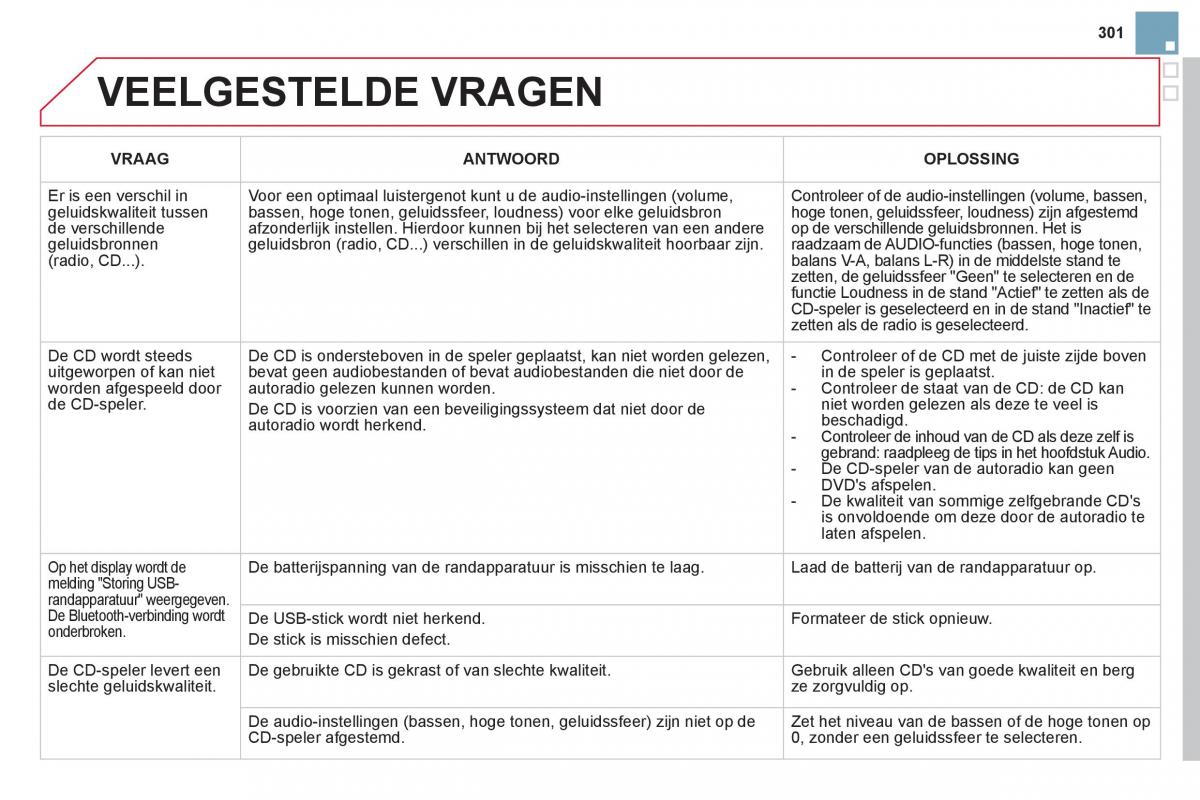 Citroen DS3 owners manual handleiding / page 303