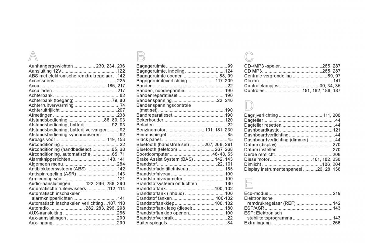 Citroen DS3 owners manual handleiding / page 312