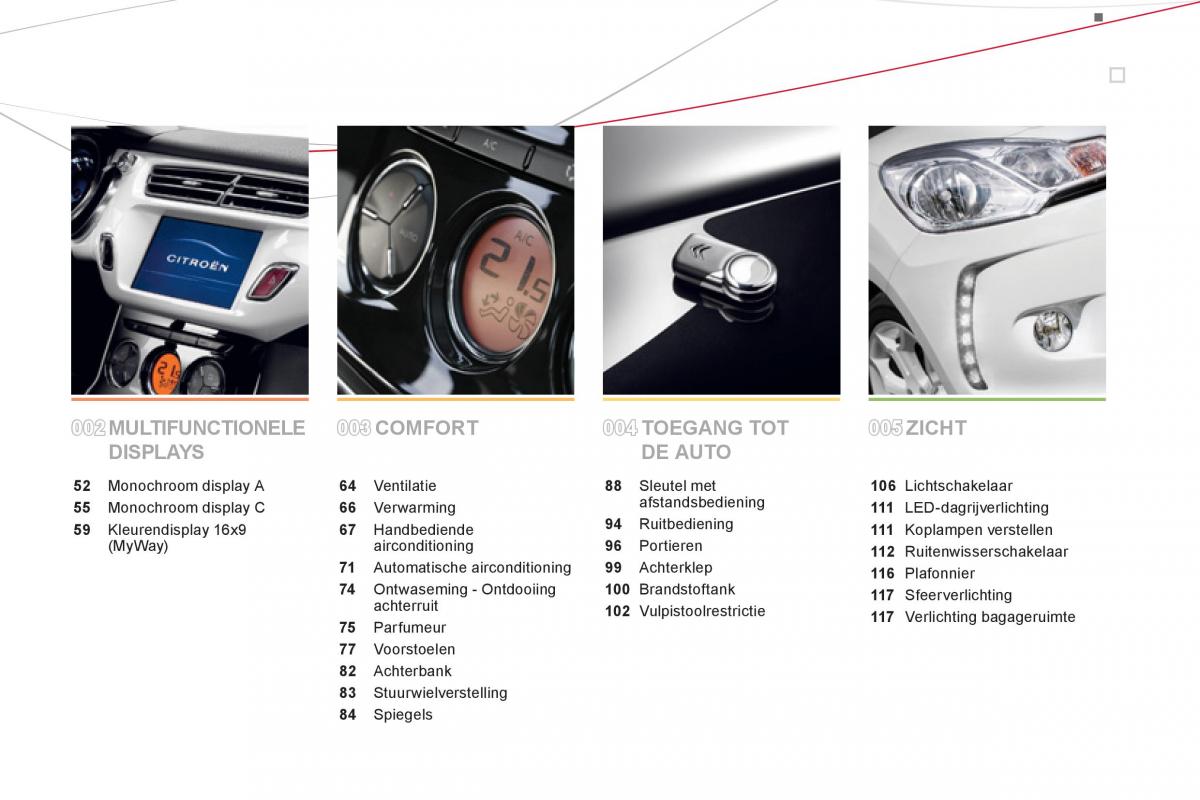 Citroen DS3 owners manual handleiding / page 5