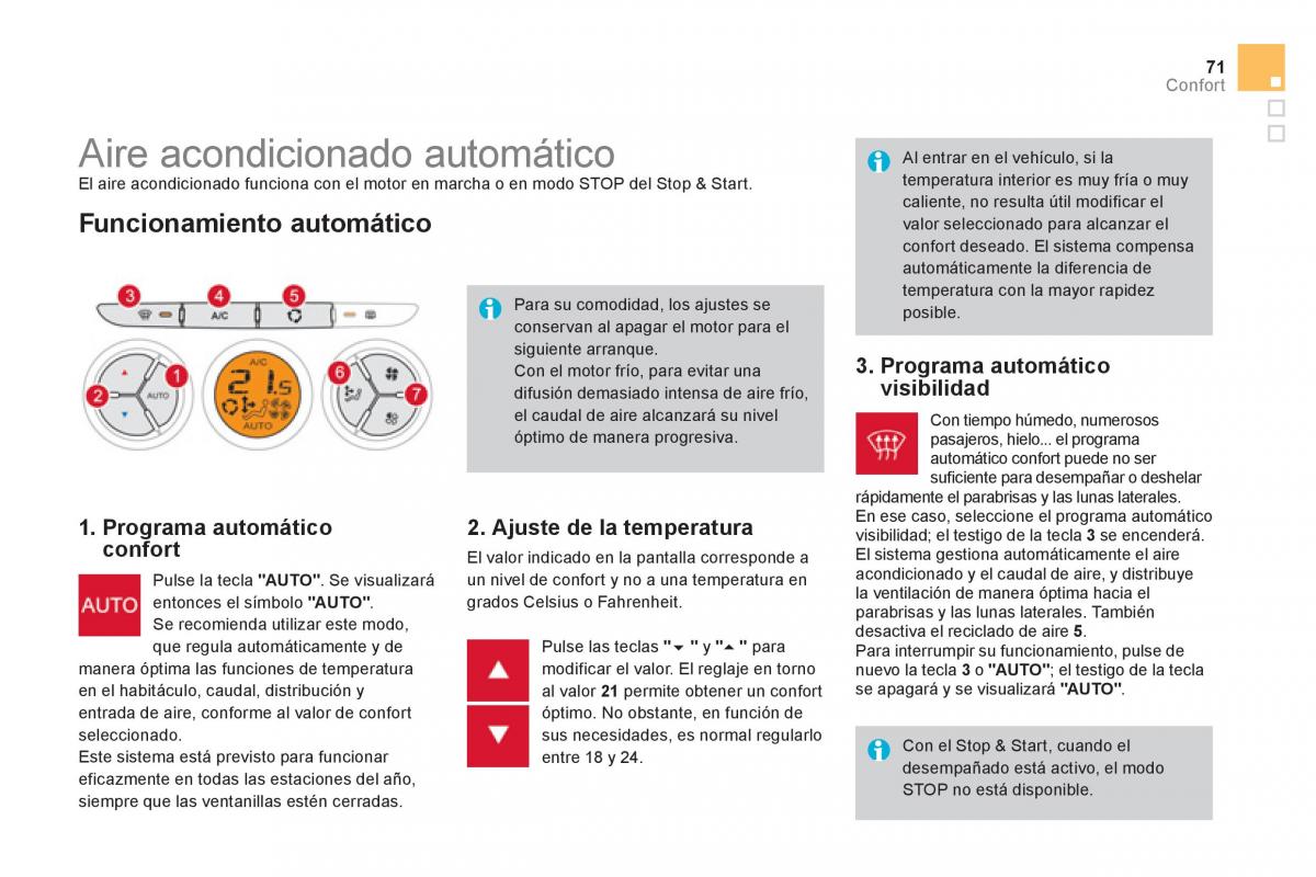 Citroen DS3 owners manual manual del propietario / page 73