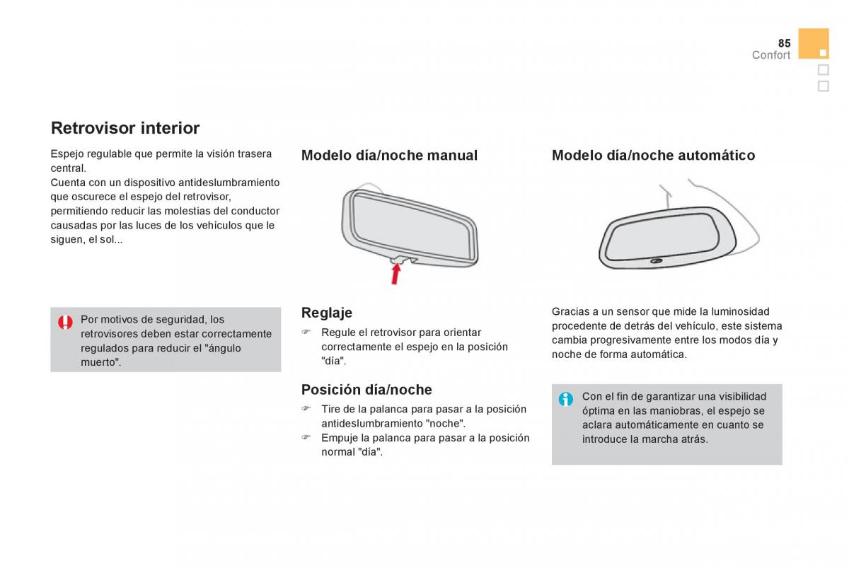 Citroen DS3 owners manual manual del propietario / page 87