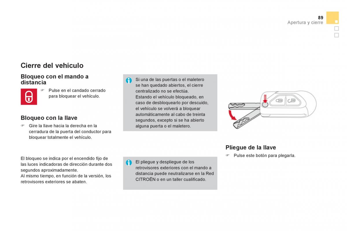 Citroen DS3 owners manual manual del propietario / page 91