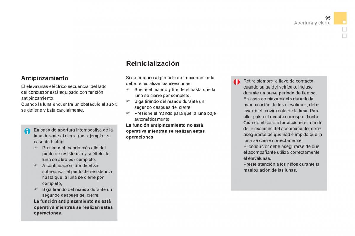 Citroen DS3 owners manual manual del propietario / page 97