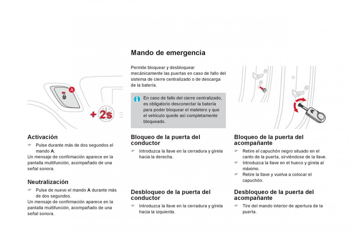 Citroen DS3 owners manual manual del propietario / page 100