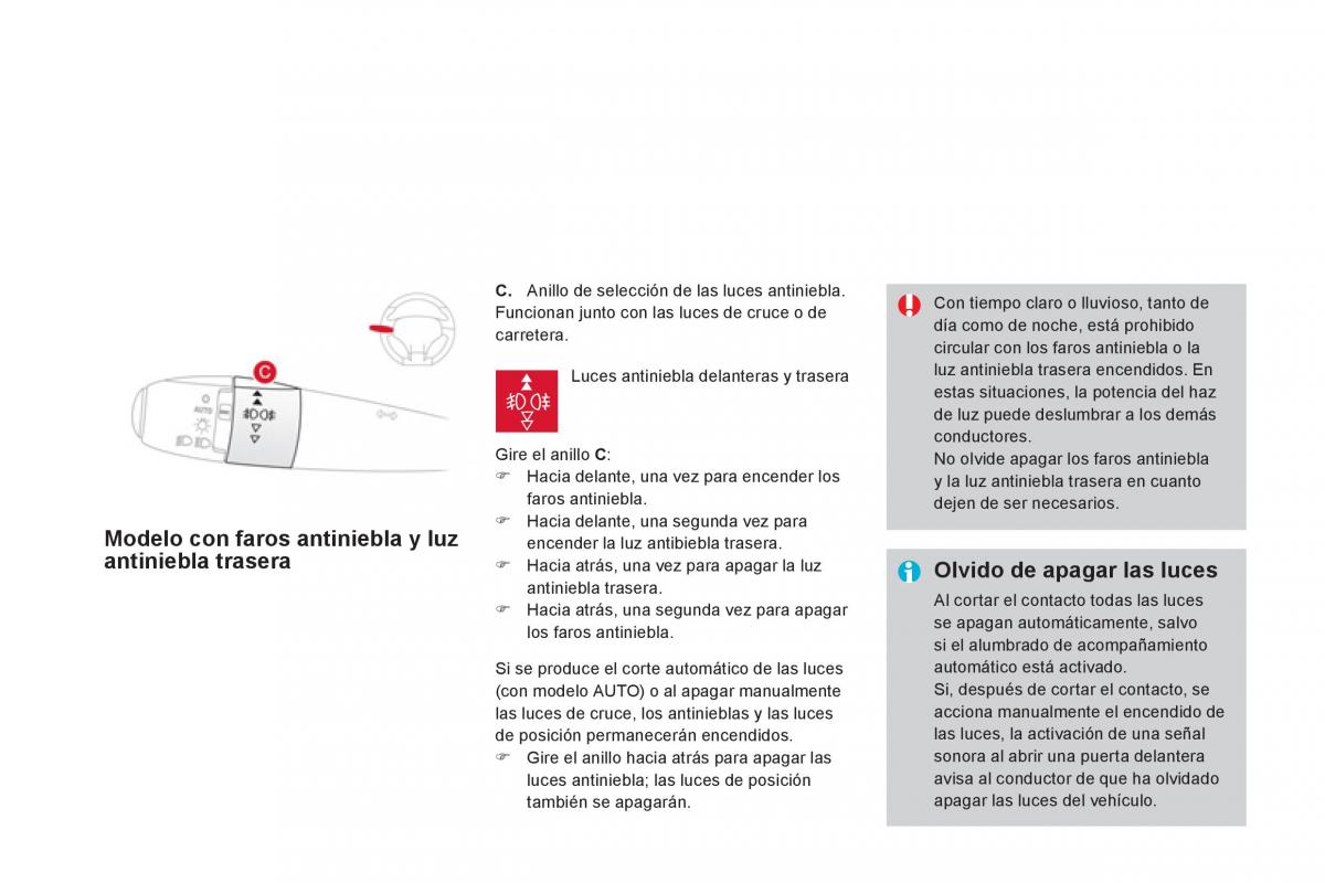 Citroen DS3 owners manual manual del propietario / page 110