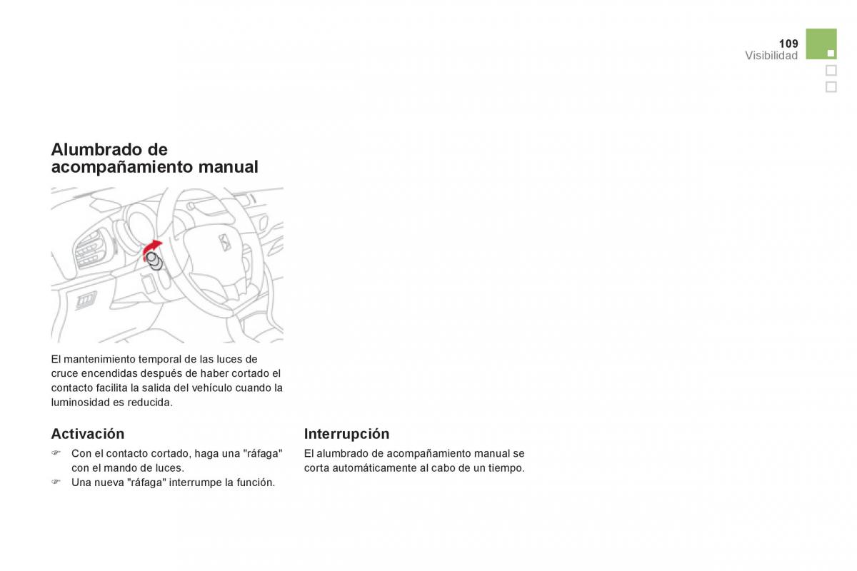 Citroen DS3 owners manual manual del propietario / page 111