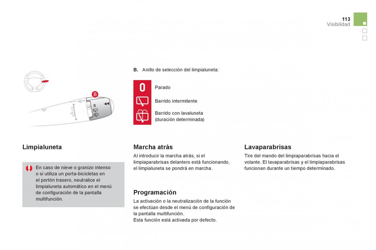 Citroen DS3 owners manual manual del propietario / page 115