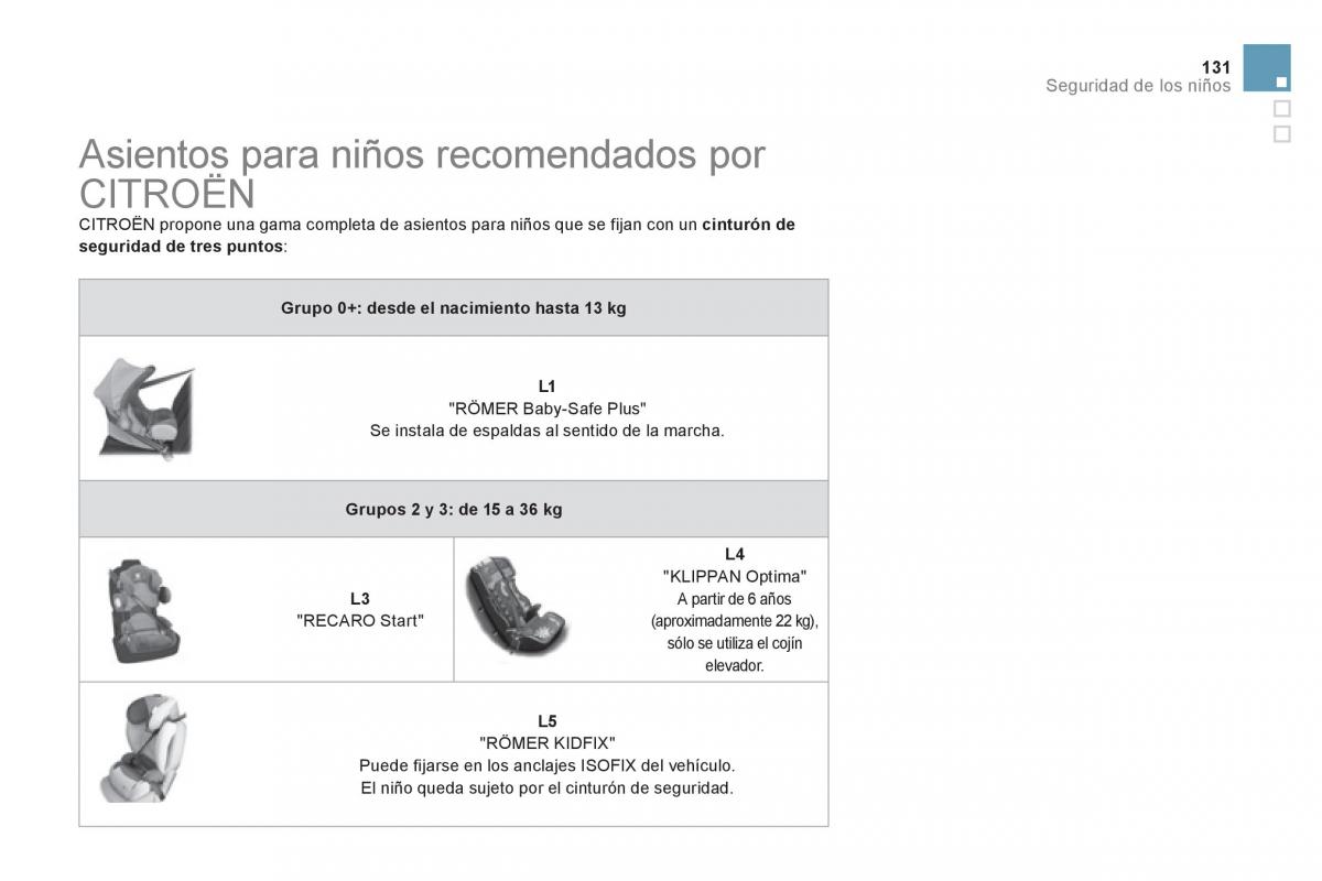 Citroen DS3 owners manual manual del propietario / page 133