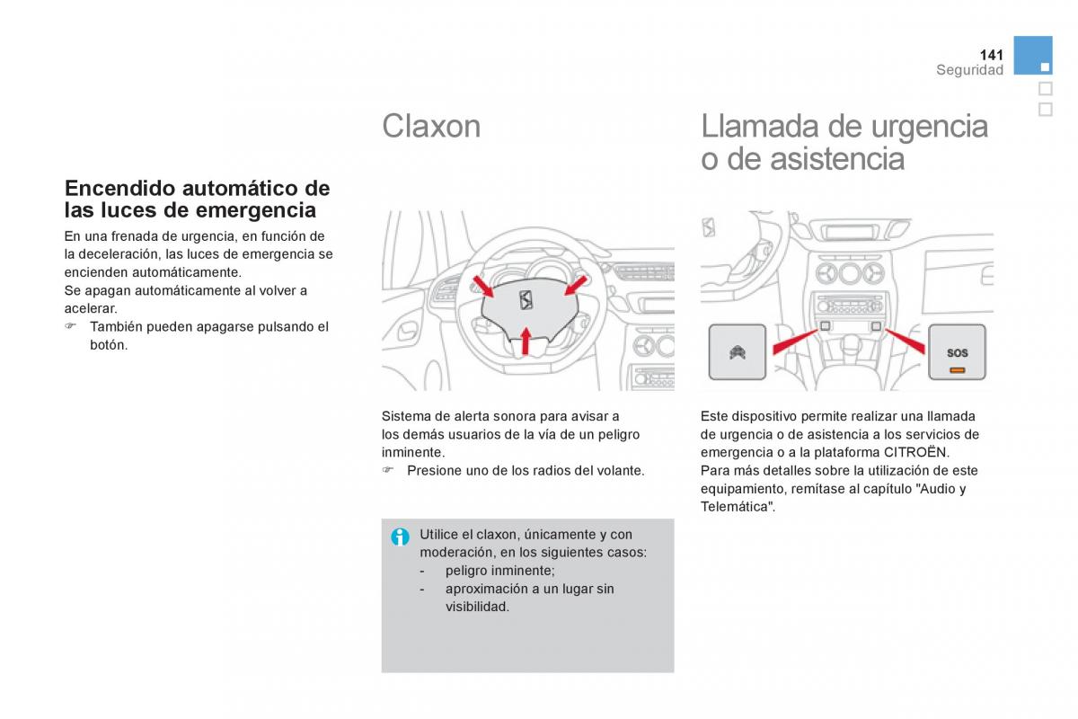 Citroen DS3 owners manual manual del propietario / page 143