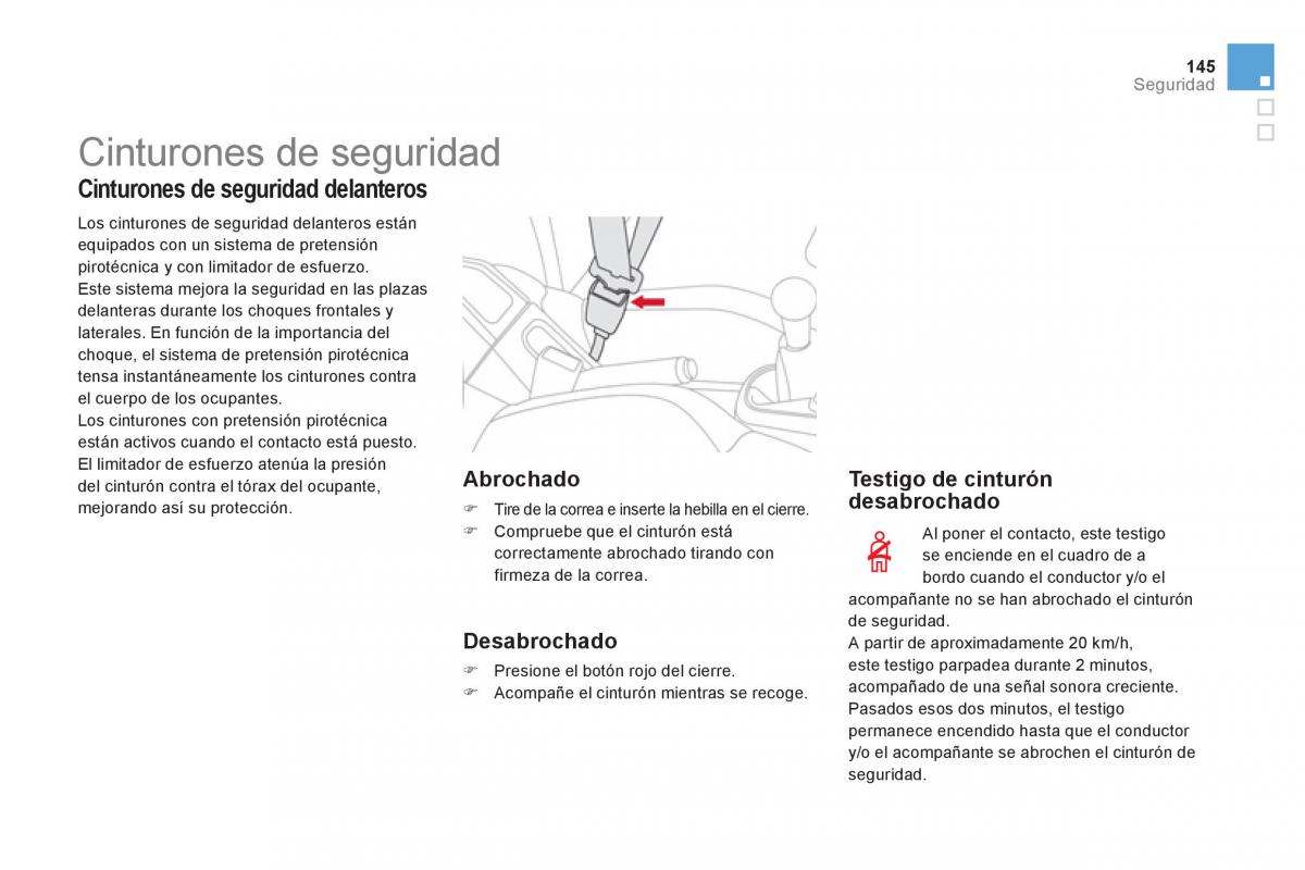 Citroen DS3 owners manual manual del propietario / page 147