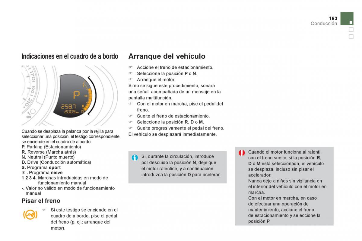 Citroen DS3 owners manual manual del propietario / page 165