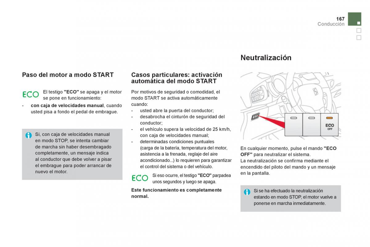 Citroen DS3 owners manual manual del propietario / page 169