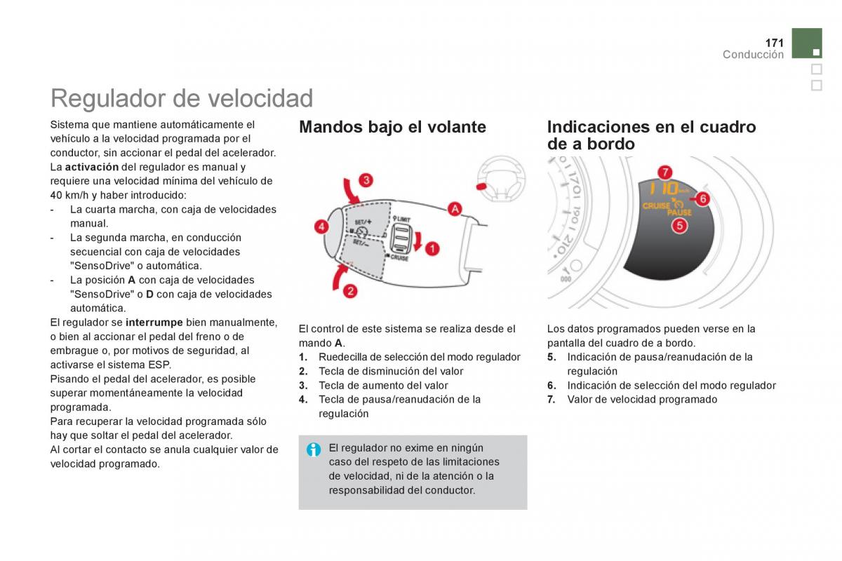 Citroen DS3 owners manual manual del propietario / page 173