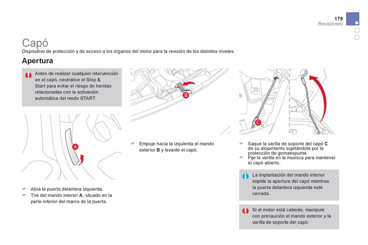 Citroen DS3 owners manual manual del propietario / page 181