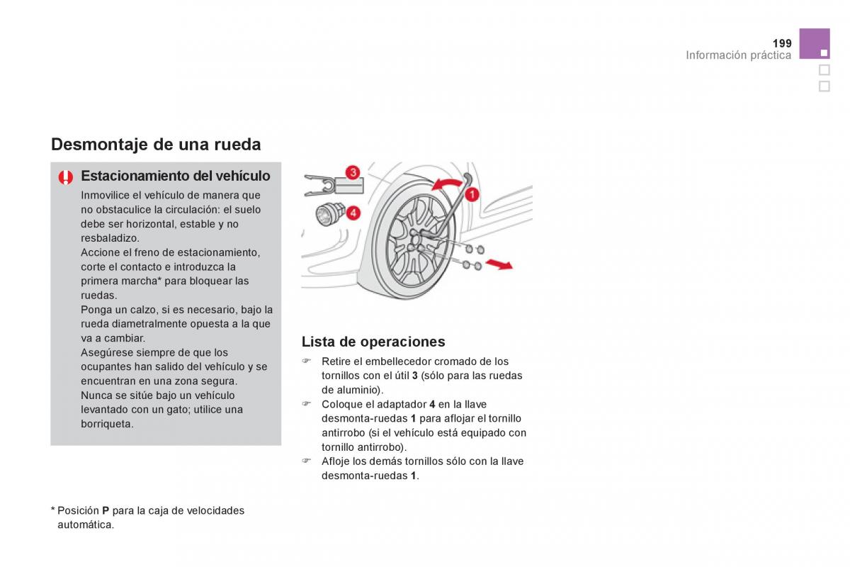 Citroen DS3 owners manual manual del propietario / page 201