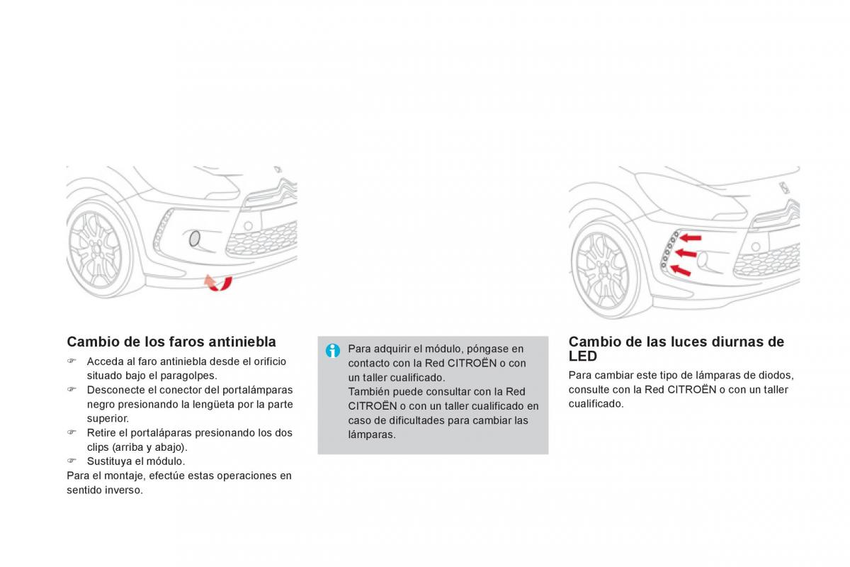 Citroen DS3 owners manual manual del propietario / page 208