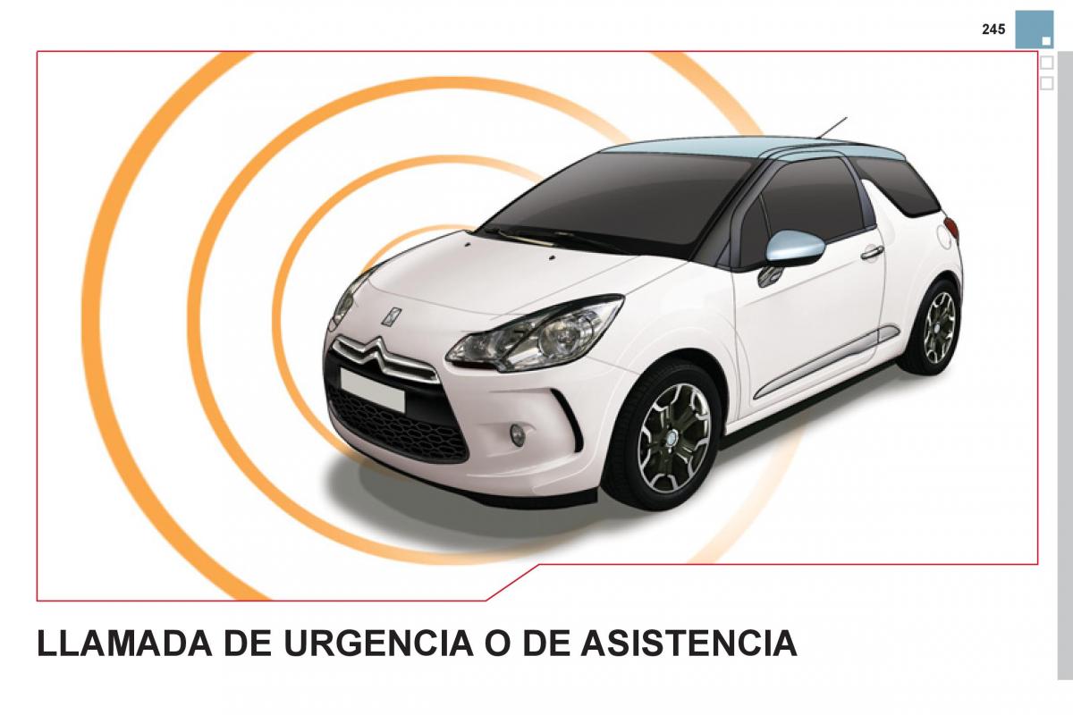 Citroen DS3 owners manual manual del propietario / page 247