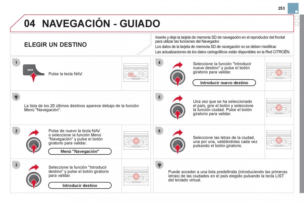 Citroen DS3 owners manual manual del propietario / page 255