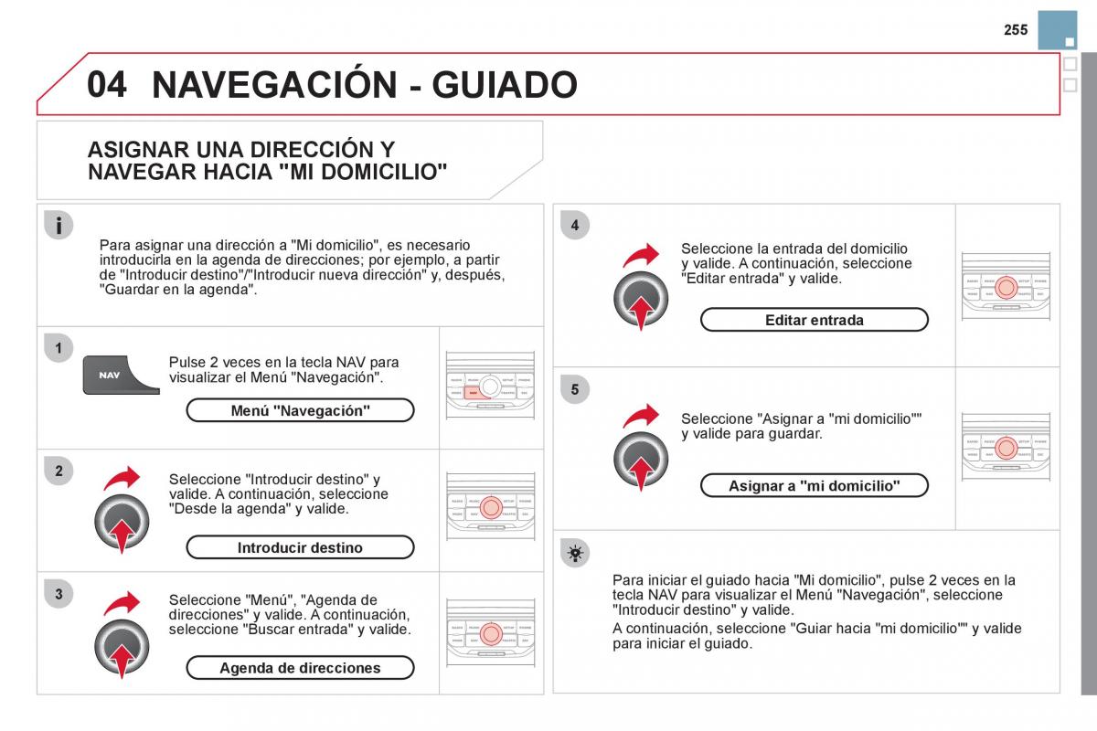 Citroen DS3 owners manual manual del propietario / page 257