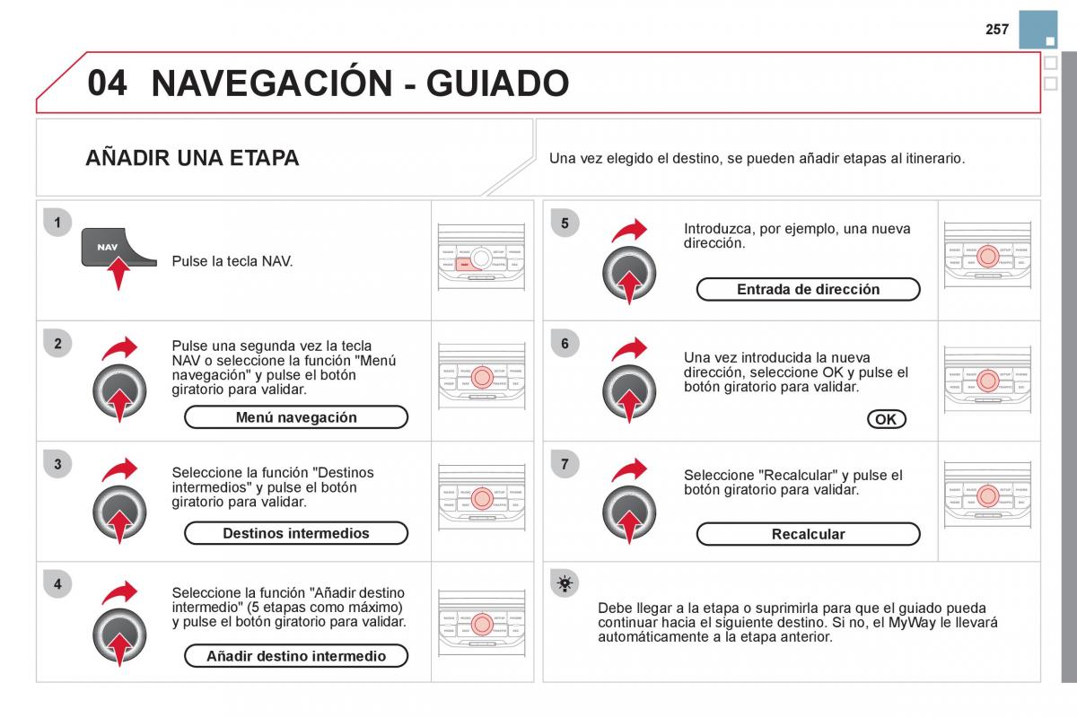 Citroen DS3 owners manual manual del propietario / page 259