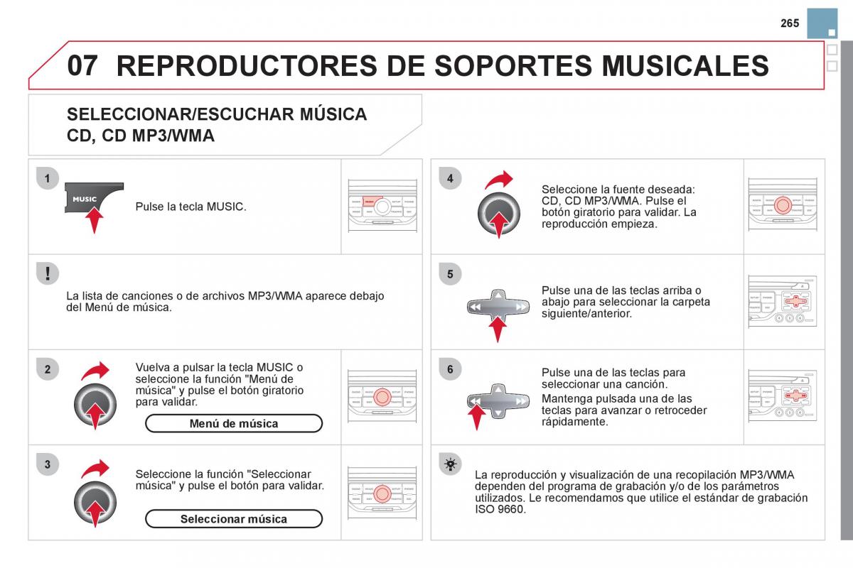 Citroen DS3 owners manual manual del propietario / page 267