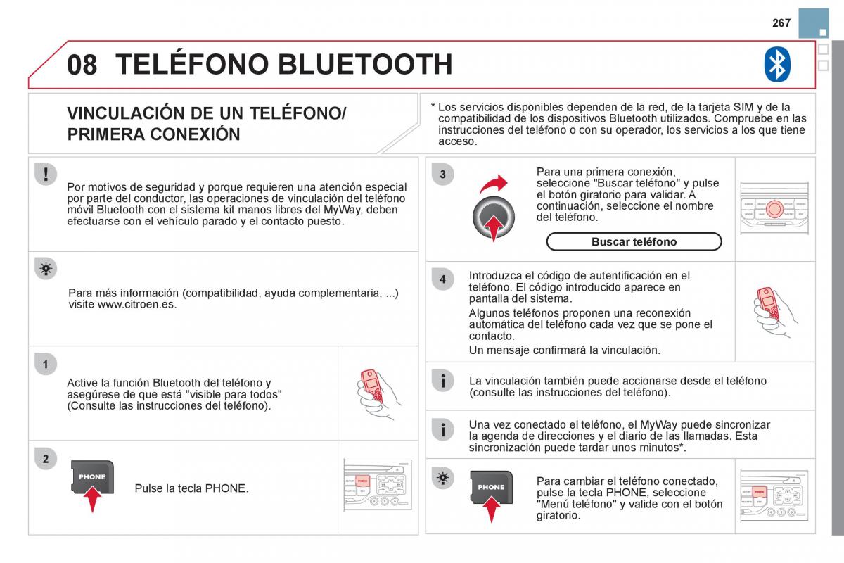 Citroen DS3 owners manual manual del propietario / page 269