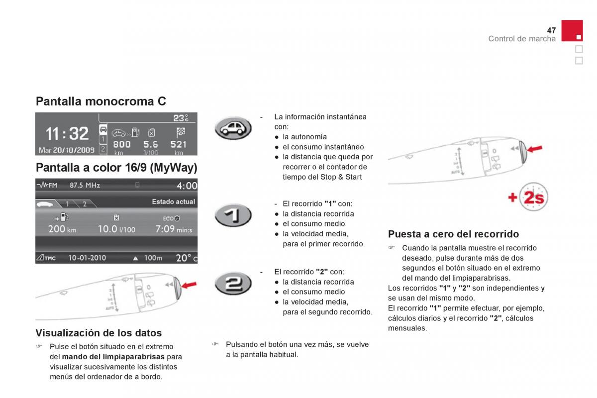 Citroen DS3 owners manual manual del propietario / page 49